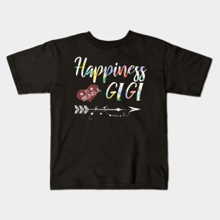 happiness is being a gigi Kids T-Shirt